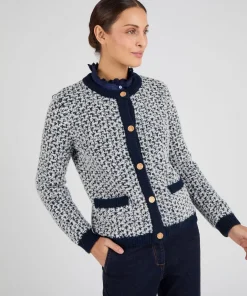 Cardigan maille jacquard