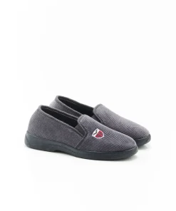 Chaussons en velours côtelé