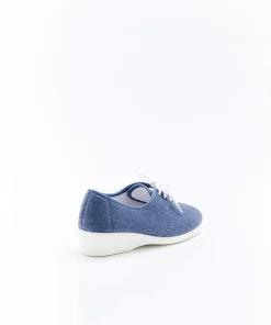 Chaussons à lacets en toile