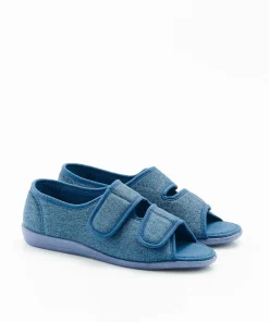 Chaussons à scratch bout ouvert