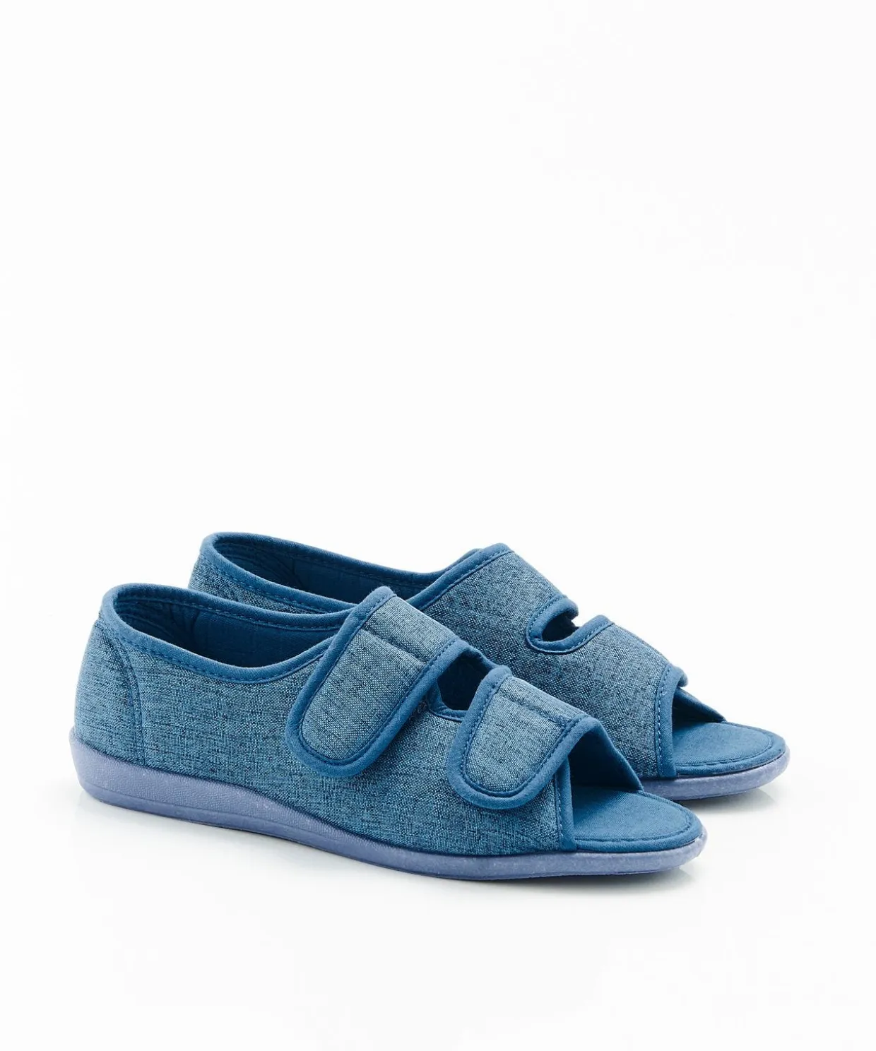 Chaussons à scratch bout ouvert