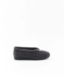 Chaussons velours côtelé brillant
