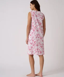 Chemise de nuit en pur coton peigné