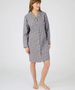 Chemise de nuit flanelle pur coton