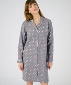 Chemise de nuit flanelle pur coton