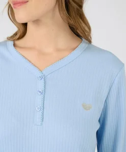Chemise de nuit maille côtelée
