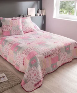 Couvre-lit imprimé patchwork