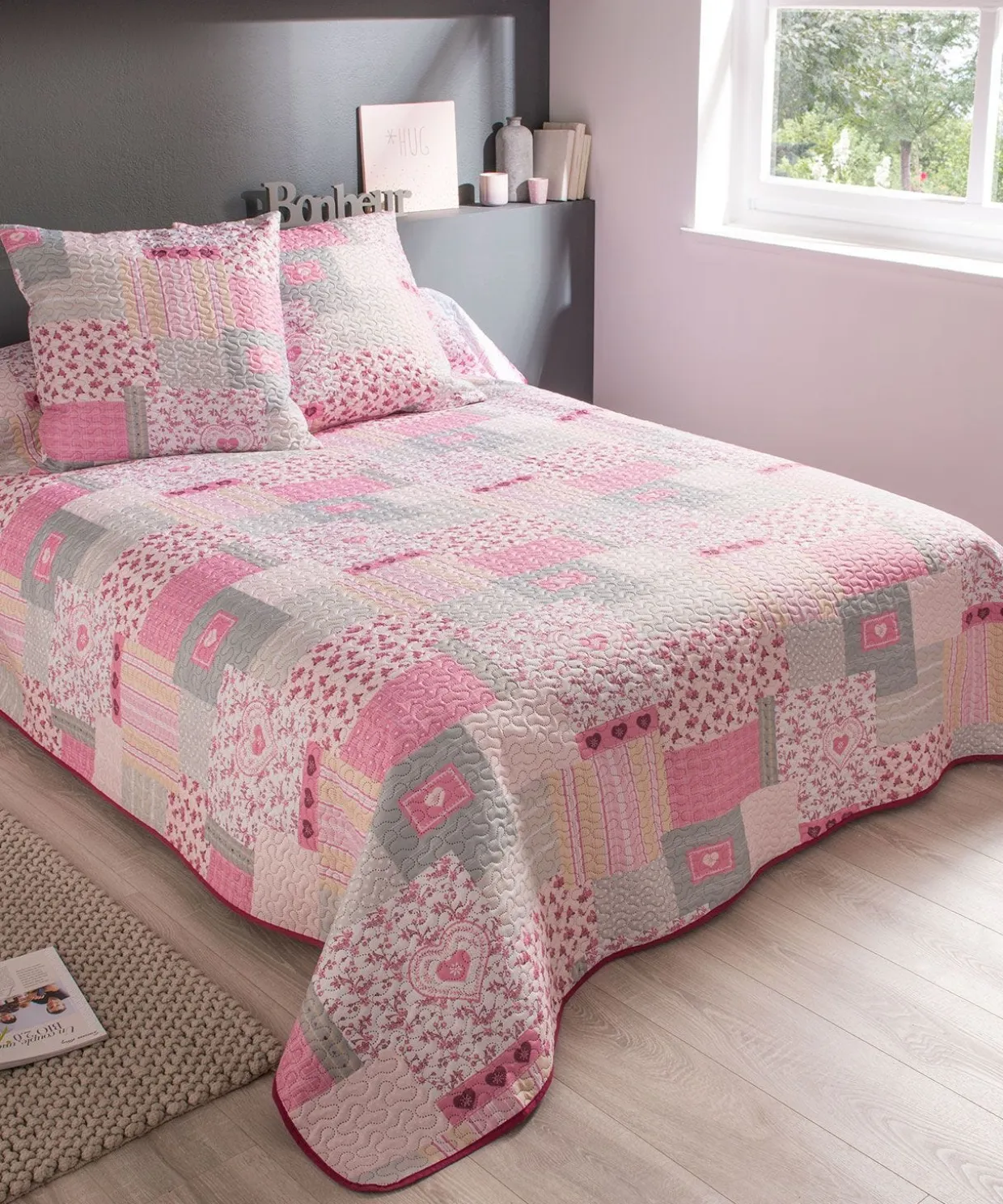 Couvre-lit imprimé patchwork