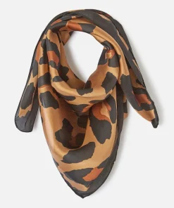 Foulard carré imprimé animalier