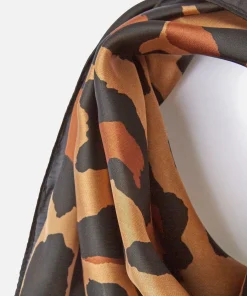 Foulard carré imprimé animalier