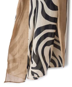 Foulard imprimé animalier pur coton