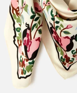 Foulard imprimé végétal