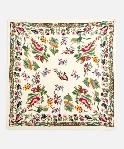 Foulard imprimé végétal