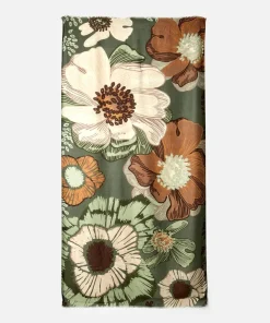 Foulard motif grandes fleurs