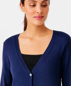 Gilet boutonné manches longues
