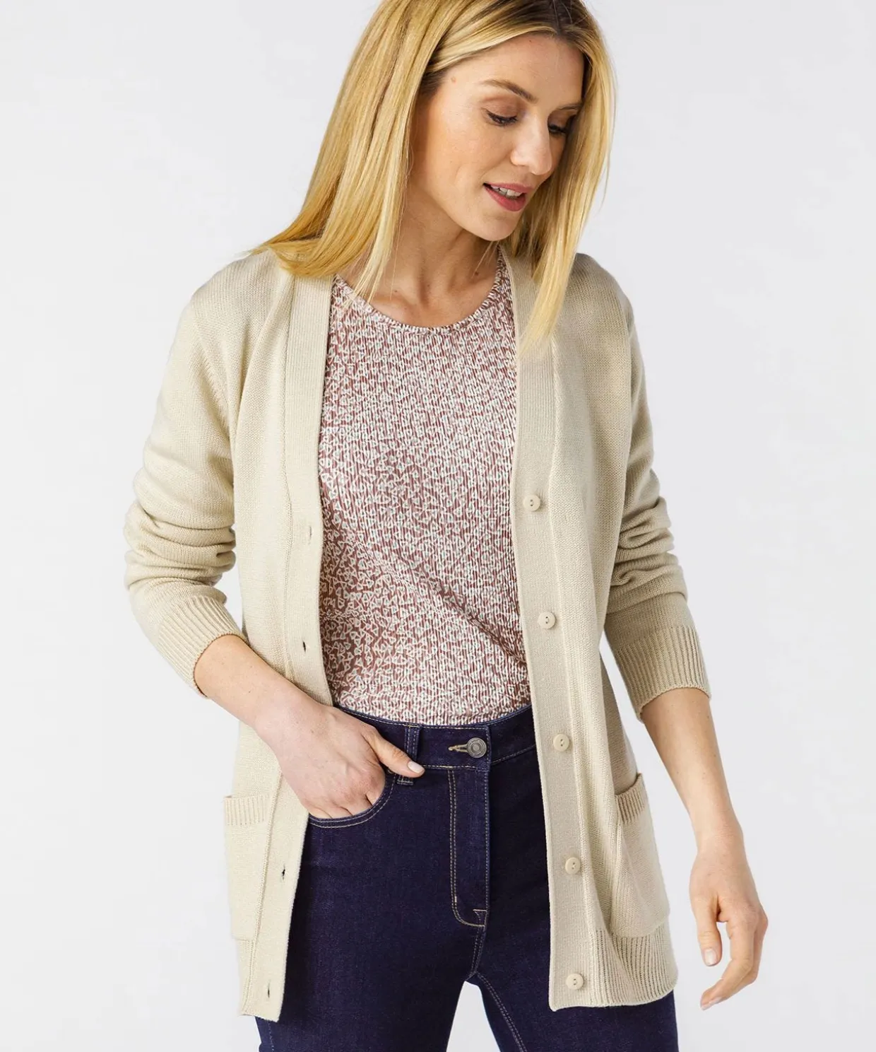 Gilet classique maille jersey