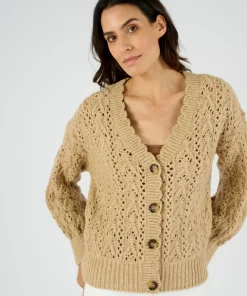 Gilet maille ajourée