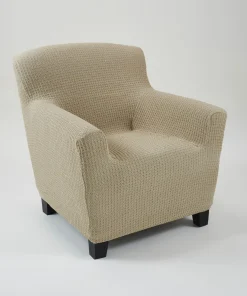 Housse de fauteuil ou de canapé bi-extensible.