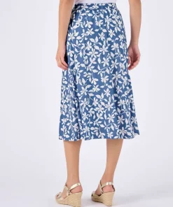 Jupe maille crêpe stretch