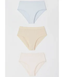 Lot de 3 culottes maxi côtes plates