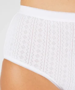 Lot de 3 culottes maxi maille pointelle