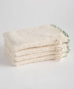 Lot de 4 gants de toilette Olivia