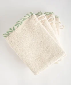 Lot de 4 gants de toilette Olivia