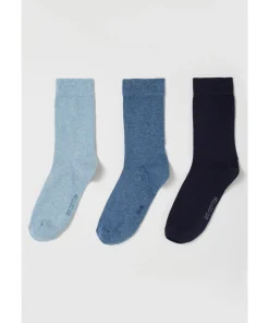 Lot de 3 paires de chaussettes en coton biologique majoritaire