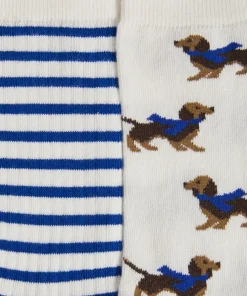 Lot de 2 paires de chaussettes fantaisie