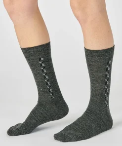 Lot de 2 paires de chaussettes maille jersey mélange laine Thermolactyl