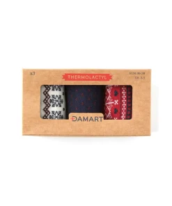 Lot de 3 paires de chaussettes maille fantaisie chaude Thermolactyl