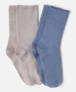 Lot de 2 paires de chaussettes soie et Thermolactyl