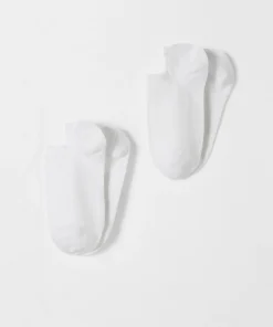 Lot de 2 paires de socquettes mixtes invisibles