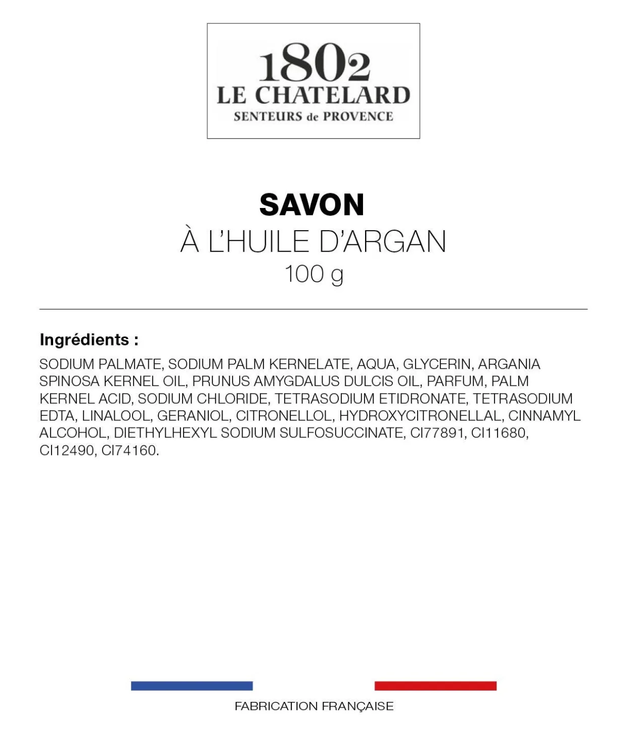 Lot de 2 savons de Marseille, à l'huile d'argan