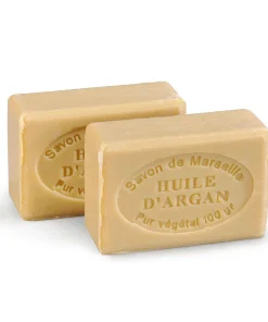 Lot de 2 savons de Marseille, à l'huile d'argan
