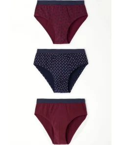 Lot de 3 slips ouverts maille jersey