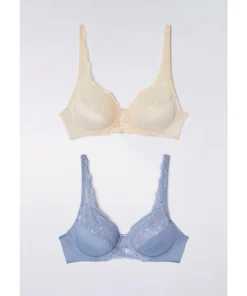 Lot de 2 soutiens-gorge dentelle à armatures