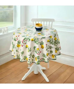 Nappe en toile cirée Citrons et cerises