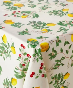 Nappe en toile cirée Citrons et cerises