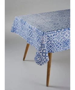 Nappe en toile cirée motif carreaux de ciment