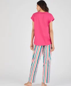 Pantalon de pyjama en maille jersey pur coton