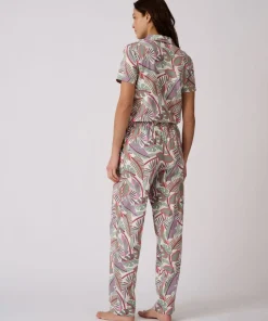 Pantalon de pyjama en maille jersey pur coton