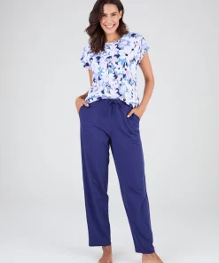 Pantalon de pyjama en maille jersey pur coton