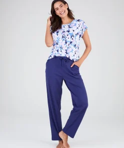 Pantalon de pyjama en maille jersey pur coton