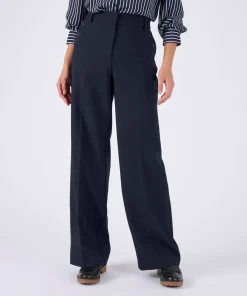 Pantalon large effet pont
