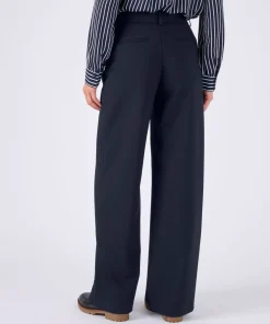Pantalon large effet pont