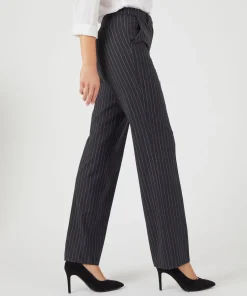 Pantalon large mélange laine bi-stretch 2 statures