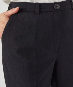 Pantalon large mélange laine bi-stretch 2 statures