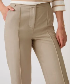 Pantalon large mélange lin