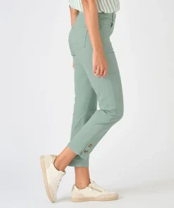 Pantalon 7/8ème fantaisie boutonnée